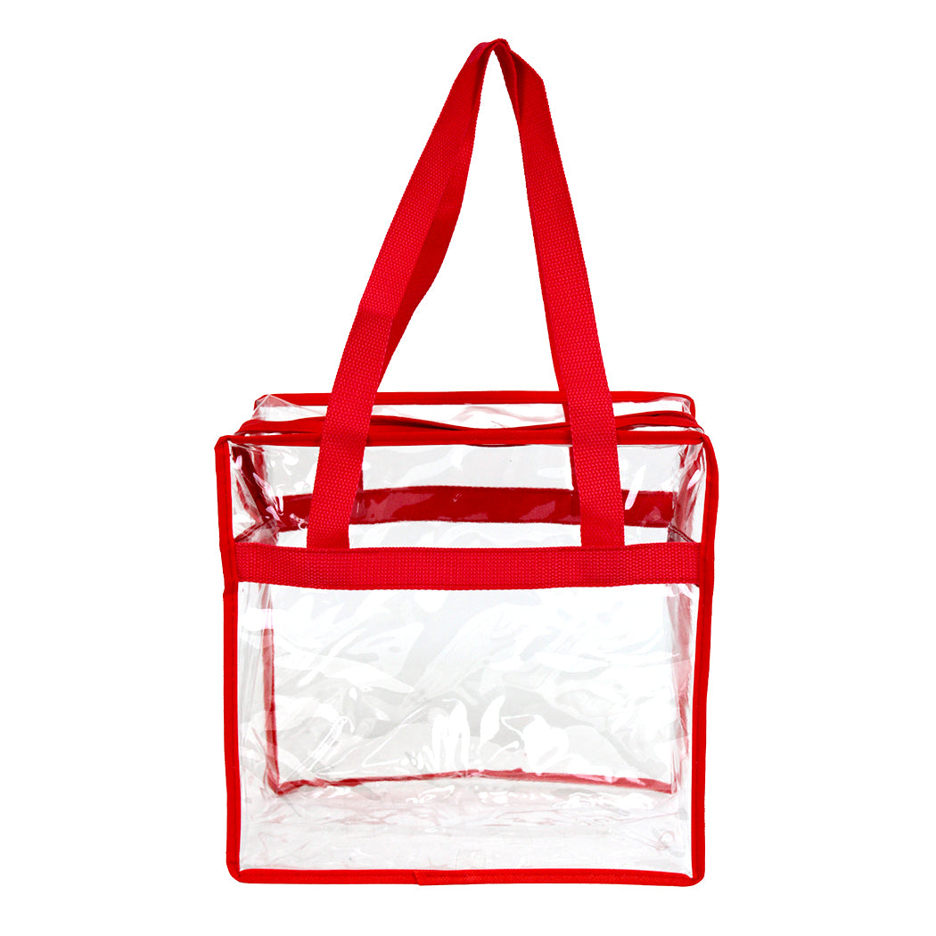 Clear Zippered Tote Bag