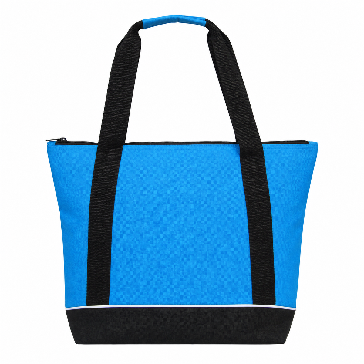 Jumbo Two-Tone Zipper Tote Bag