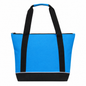 Jumbo Two-Tone Zipper Tote Bag