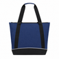 Jumbo Two-Tone Zipper Tote Bag