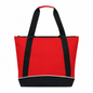 Jumbo Two-Tone Zipper Tote Bag