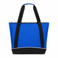 Jumbo Two-Tone Zipper Tote Bag