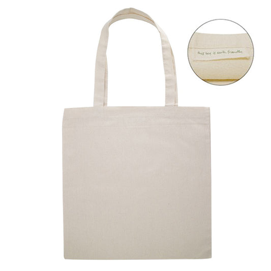Recycled Cotton Canvas Tote Bag with Open Top