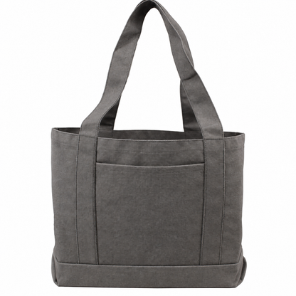 Stonewashed Canvas Open Tote Bag