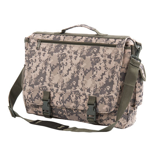 Digital Camo Deluxe Document Organizer Briefcase Messenger Bag