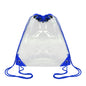 Clear PVC Drawstring Backpack with Color Trim