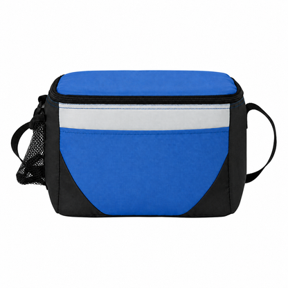 6 Can Color Block Lunch Cooler Bag