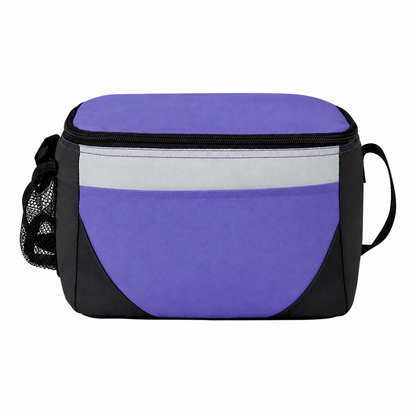 6 Can Color Block Lunch Cooler Bag