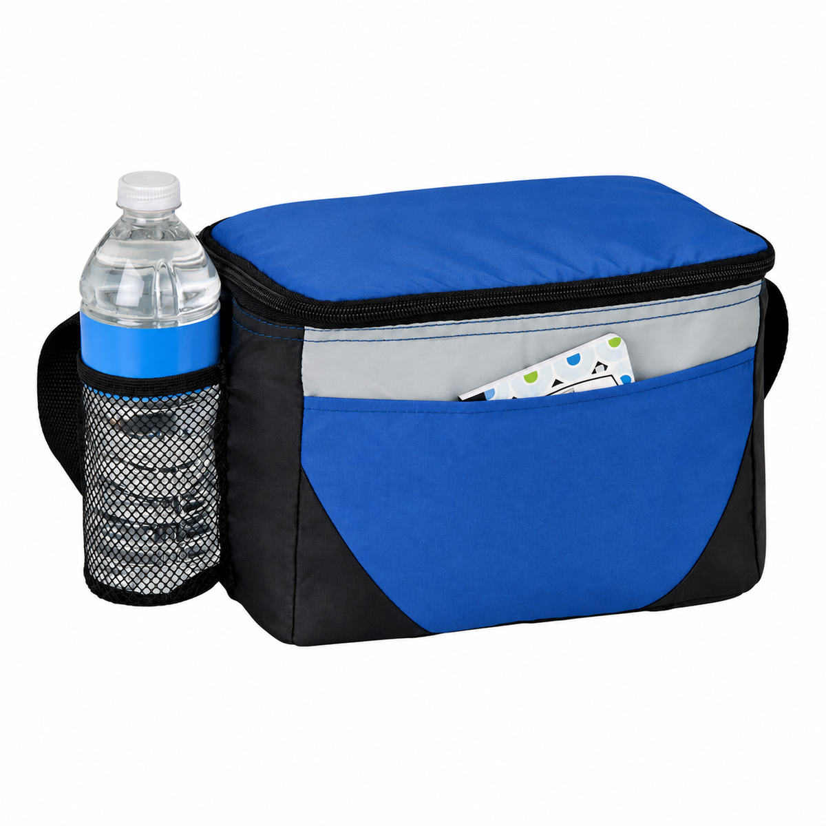 6 Can Color Block Lunch Cooler Bag