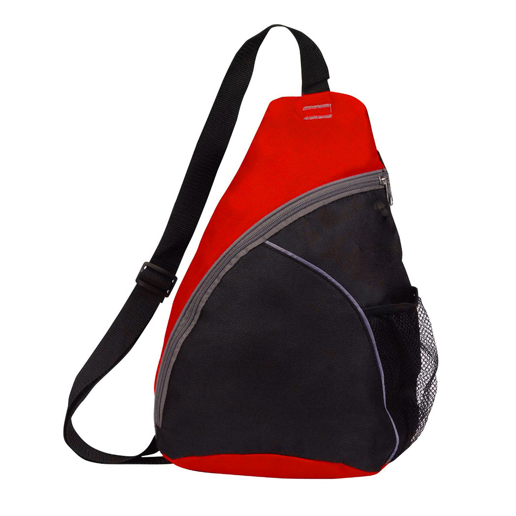 Zippered Poly Sling Backpack