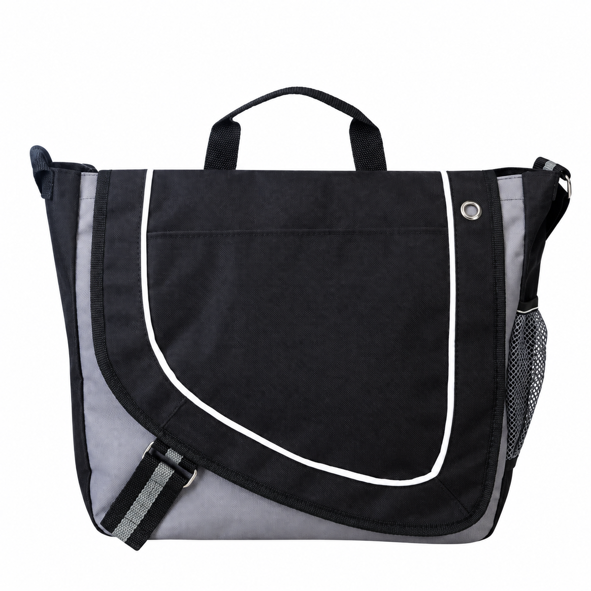 Cable-Port Poly Messenger Bag