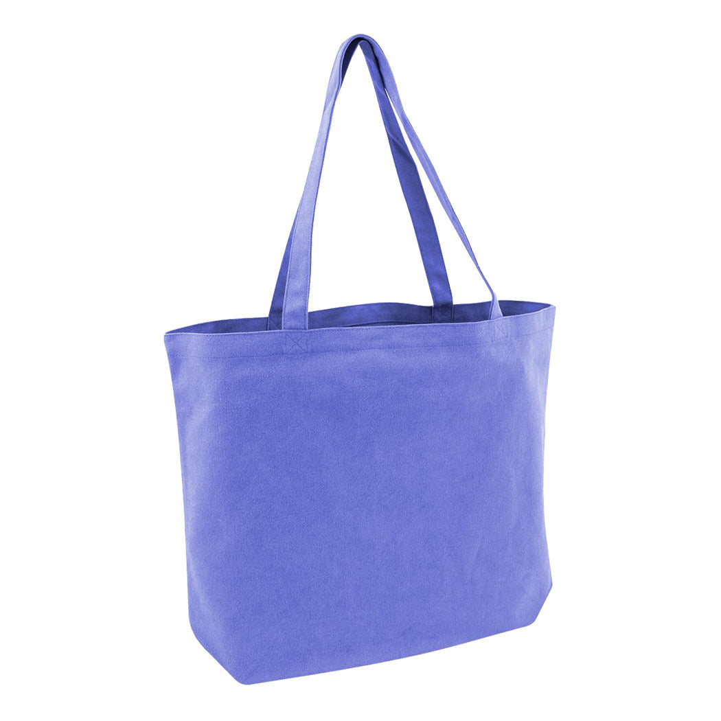 Expandable Cotton Canvas Tote Bag