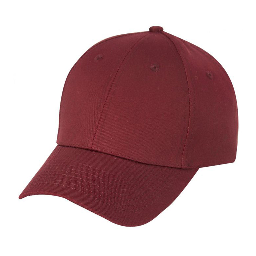 Classic Low Crown Structured Cotton Twill Adjustable Cap