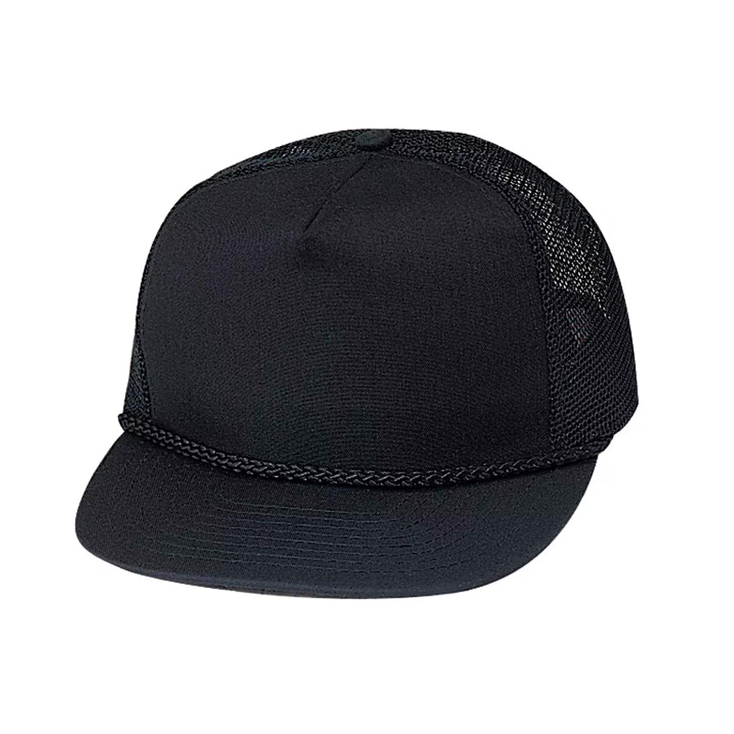 Structured Cotton Blend Twill Mesh Adjustable Cap