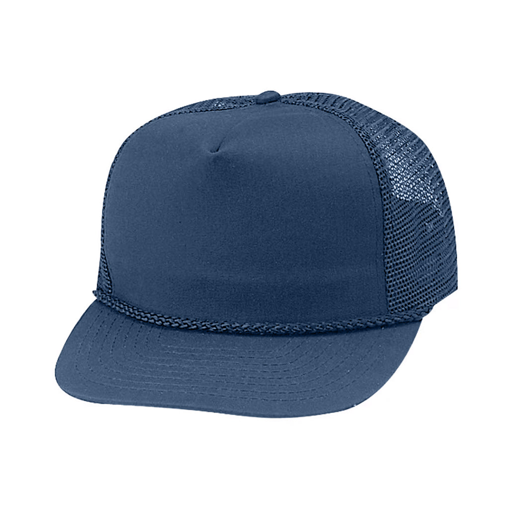 Structured Cotton Blend Twill Mesh Adjustable Cap