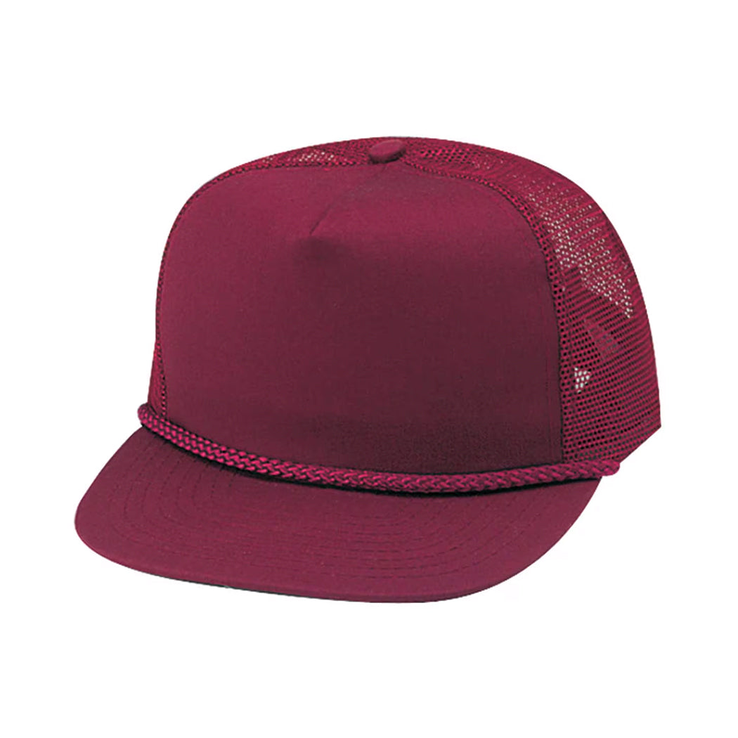 Structured Cotton Blend Twill Mesh Adjustable Cap