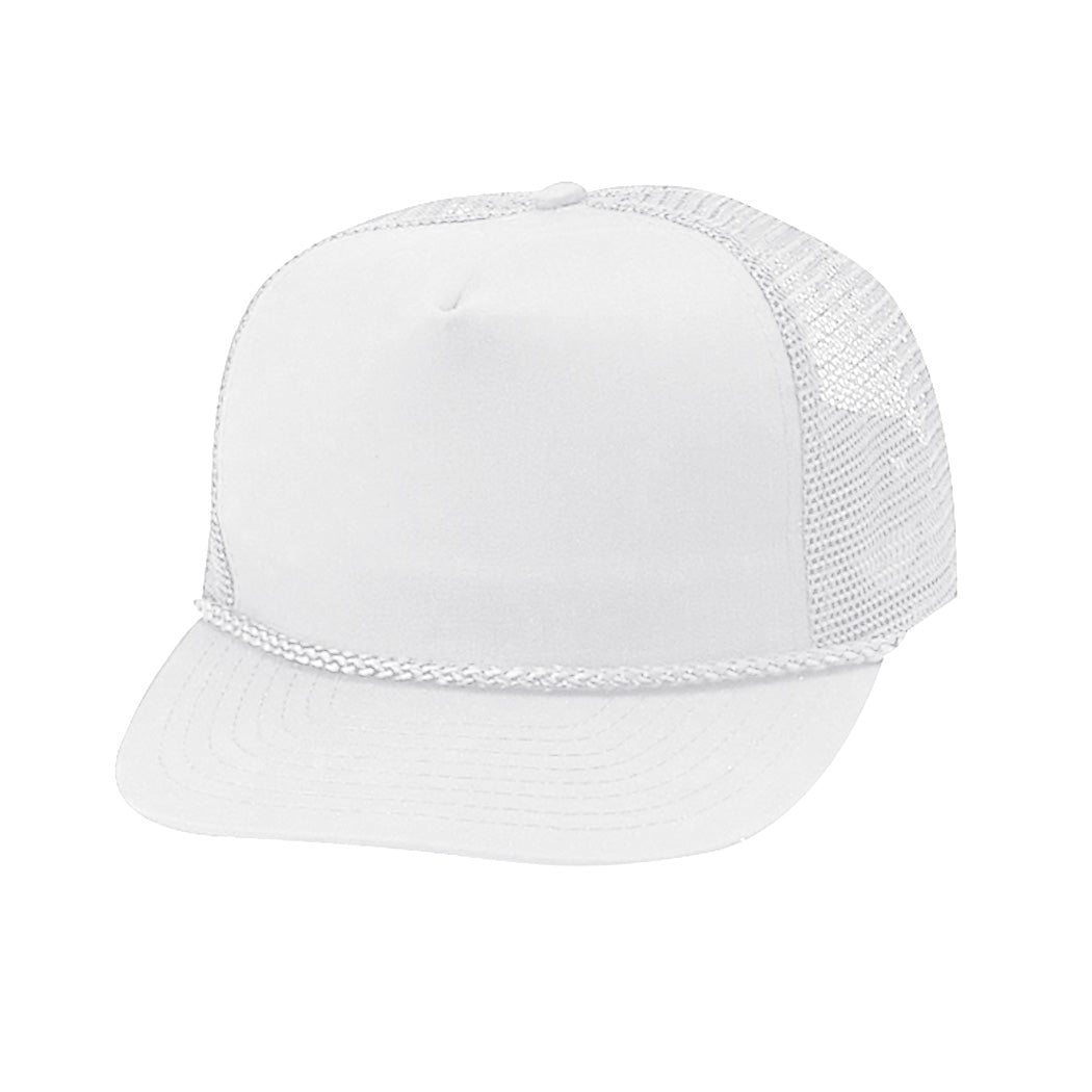 Structured Cotton Blend Twill Mesh Adjustable Cap