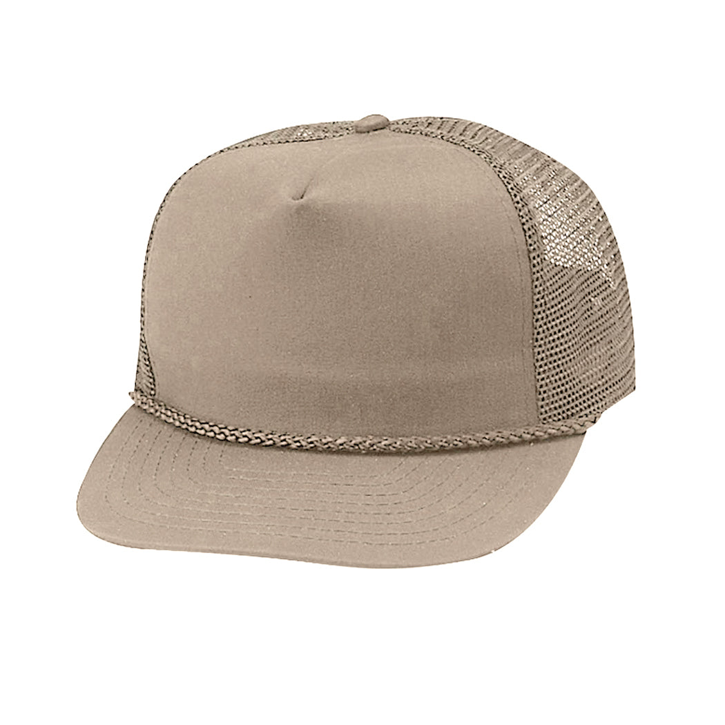 Structured Cotton Blend Twill Mesh Adjustable Cap