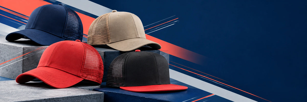 Caps on tiered concrete blocks